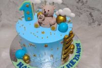 Cake birthday first ideas 1st cakes baby girls clouds girl year adorable find dinosaur visit love