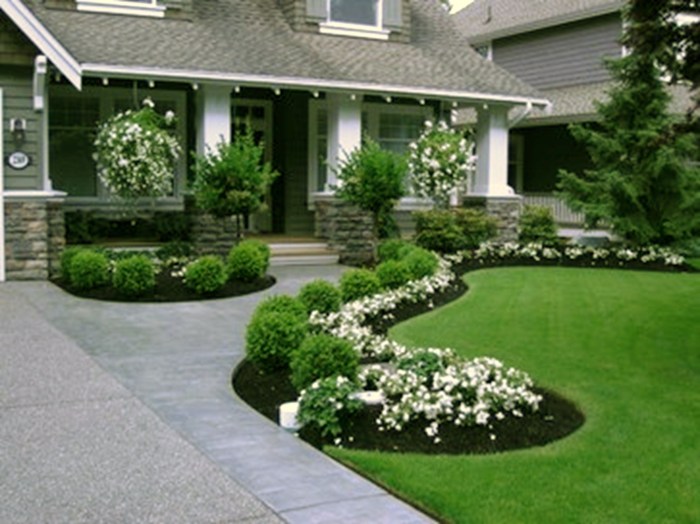 Yard front landscaping ideas budget cheap spectacular amys office style landscape garden backyard frontyard lawn unique lovable easy simple title